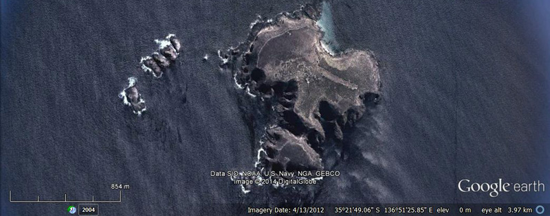 Althorpe Islands Google Earth 2012