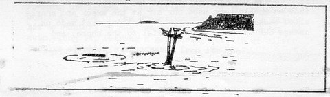 Sketch of the wreck of the Willyama - Geoff Mower, November 1980