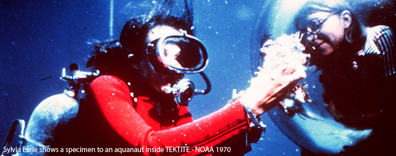 Sylvia Earle underwater NOAA 1970